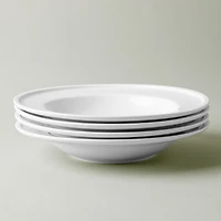 A La Carte 'Bergen' Porcelain Soup and Pasta Plate (White)