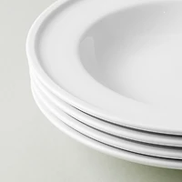 A La Carte 'Bergen' Porcelain Soup and Pasta Plate (White)