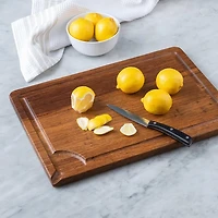 KSP Crushed 'Groove' Bamboo Cutting Board 2 Sided (Dark Brown)