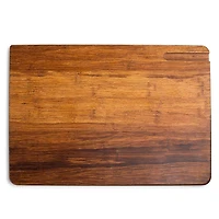 KSP Crushed 'Groove' Bamboo Cutting Board 2 Sided (Dark Brown)