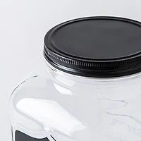KSP Oldtyme 'Chalkboard' Glass Beverage Dispenser (Clear/Black)