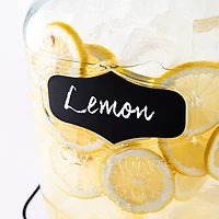 KSP Oldtyme 'Chalkboard' Beverage Dispenser with Stand (Clear/Black)