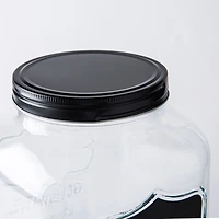 KSP Oldtyme 'Chalkboard' Beverage Dispenser with Stand (Clear/Black)