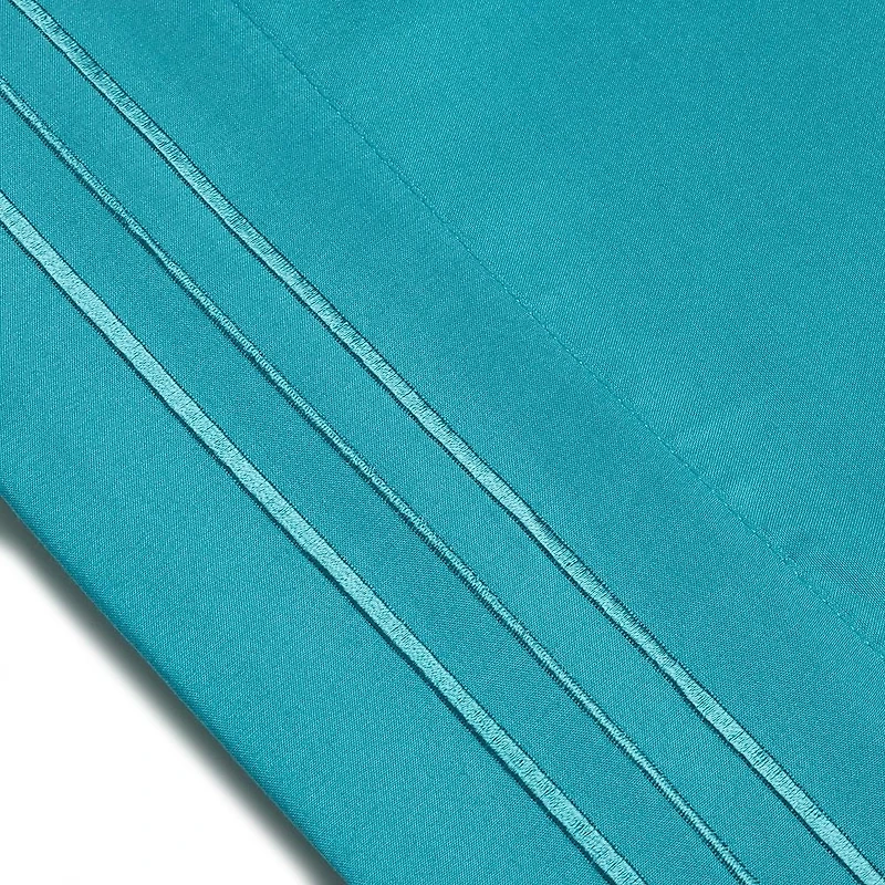 Hotel & Home Ultra-Soft Microfiber Queen Sheet - Set of 4 (Turquoise)