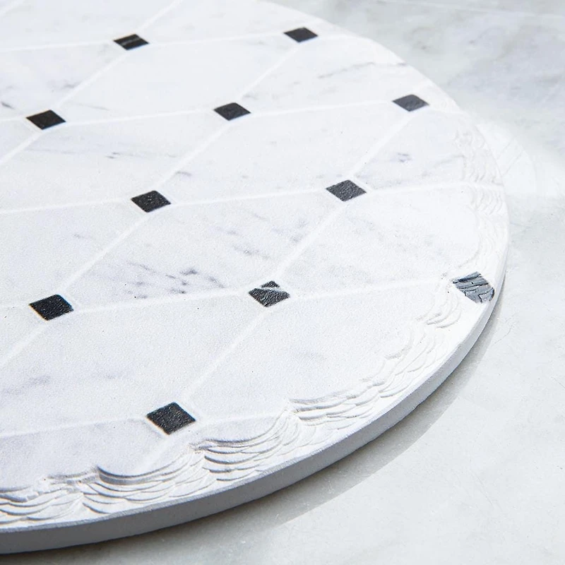 KSP Tessera 'Geo' Ceramic Trivet (White/Black)