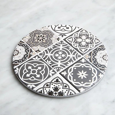 KSP Ceramica 'Spanish Tile' Ceramic Trivet (Grey)