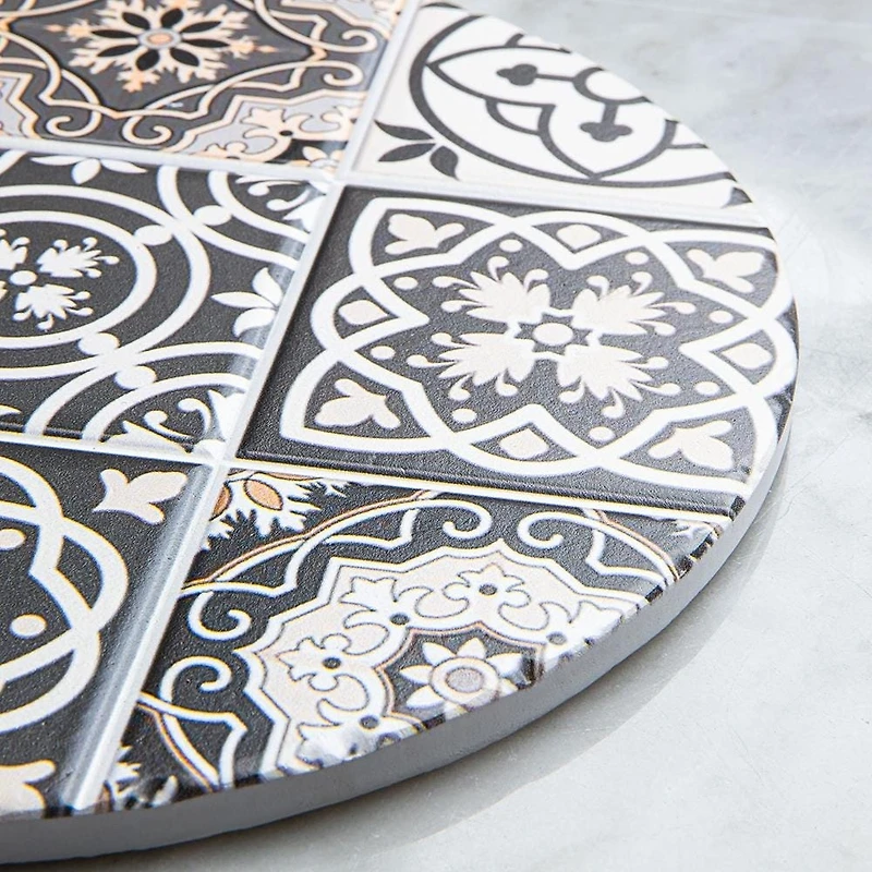 KSP Ceramica 'Spanish Tile' Ceramic Trivet (Grey)