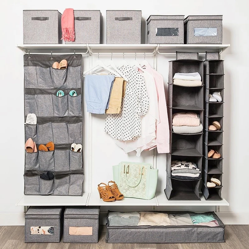 KSP Linea Fabric Storage Cube (Grey) 31 cm sq.