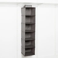 KSP Linea '6-Shelf' Hanging 6-Shelf Org. (Grey) 30 cm sq. x 127 cm