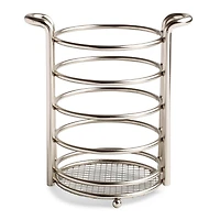 KSP Max Utensil Holder (Matte Nickel) 6.5" dia x 7.5" H