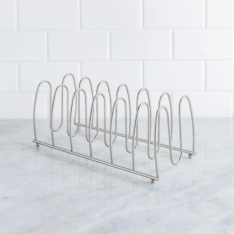 KSP Curvy Divided Kitchen Organizer (Matte Nickel) 33 x 13.5 x 14 cm