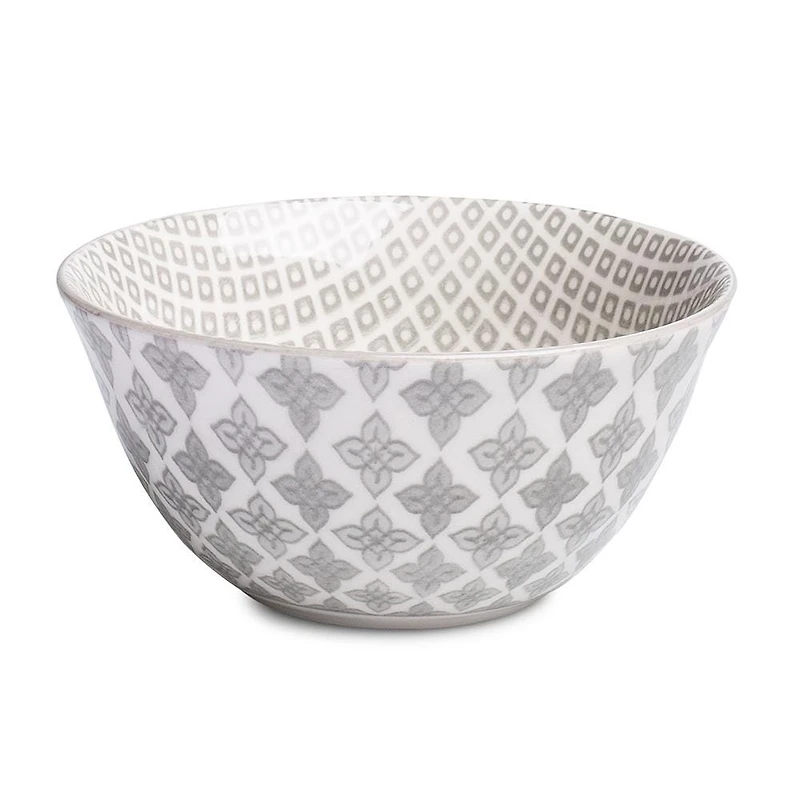 KSP Oishi 'Diamond' Stoneware Bowl - Small (Grey)