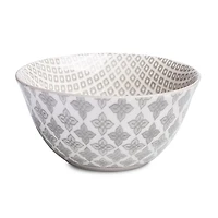 KSP Oishi 'Diamond' Stoneware Bowl - Small (Grey)