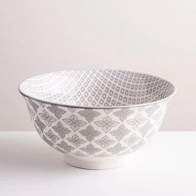 KSP Oishi 'Diamond' Stoneware Bowl - Medium (Grey)
