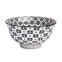 KSP Oishi 'Flower Burst' Stoneware Bowl - Medium (Black)
