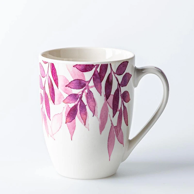 KSP Graphic 'Saison' Mug - Set of 4 (Green Pink Blue Red)