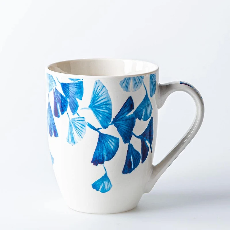 KSP Graphic 'Saison' Mug - Set of 4 (Green Pink Blue Red)