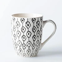 KSP Graphic 'Ikat' Mug - Set of 4 (Grey)