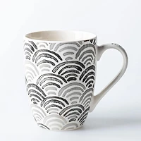 KSP Graphic 'Ikat' Mug - Set of 4 (Grey)