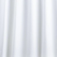 Moda At Home Belgian 'Waffle' Shower Curtain (White)