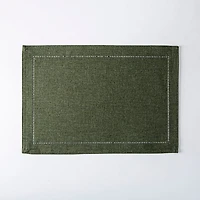 Harman Hemstitch Polyester Placemat (Green)