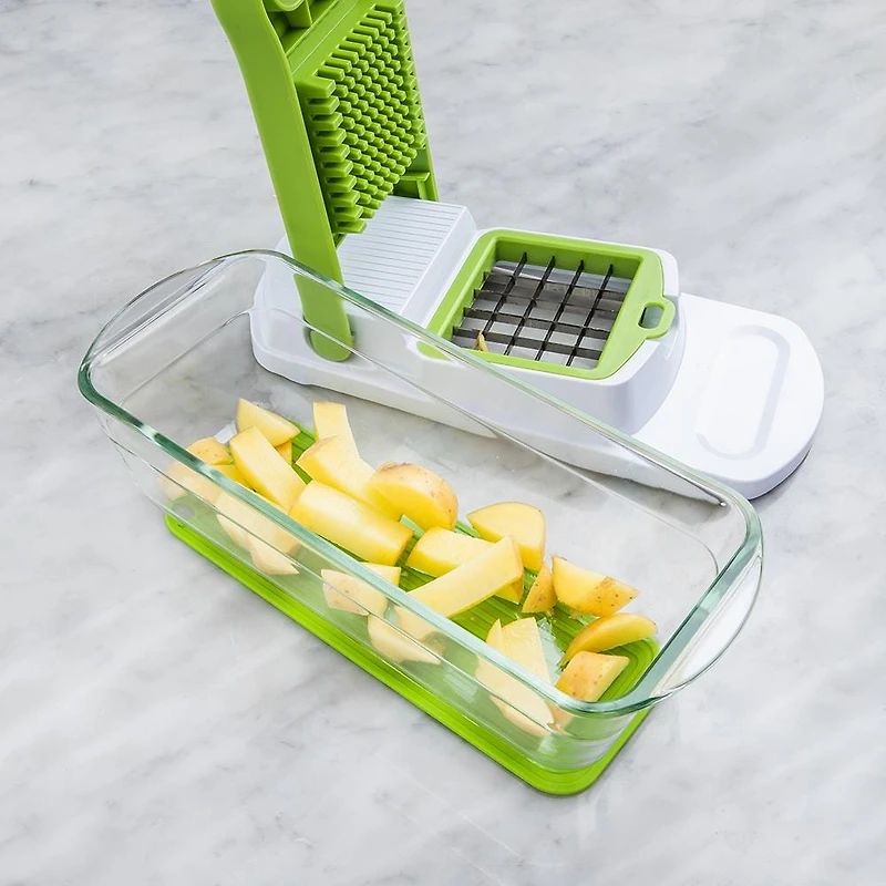 KSP Pro Chef 'All-In-1' Mandoline-Chopper S/10 (Green)