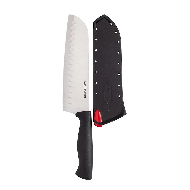 Farberware Edgekeeper Santoku Knife 7" with Sleeve (Black)