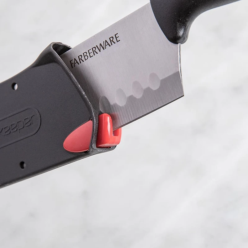 Farberware Edgekeeper Santoku Knife 7" with Sleeve (Black)