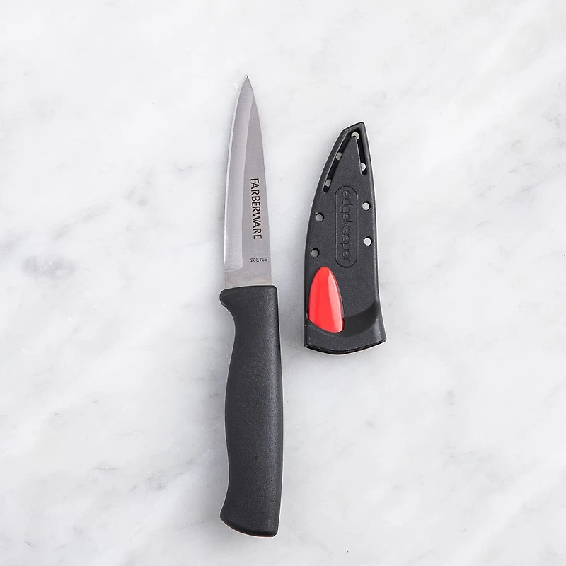 Farberware Edgekeeper 3.5" Paring Knife with Sleeve (Black)