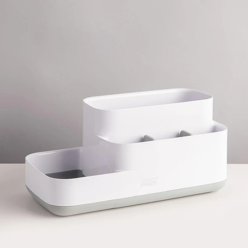 Joseph Joseph Smart Bath Easy-Store Bathroom Caddy (White/Grey)