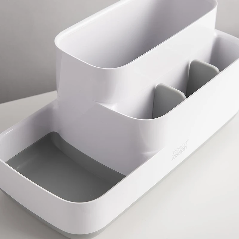 Joseph Joseph Smart Bath Easy-Store Bathroom Caddy (White/Grey)