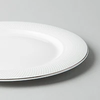 A La Carte 'Diamond Platinum' Porcelain Side Plate (White)
