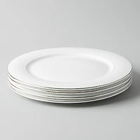 A La Carte 'Diamond Platinum' Porcelain Side Plate (White)