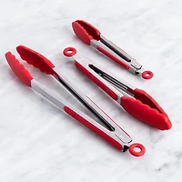 KSP Grip Silicone Tong - Set of 3 (Red)