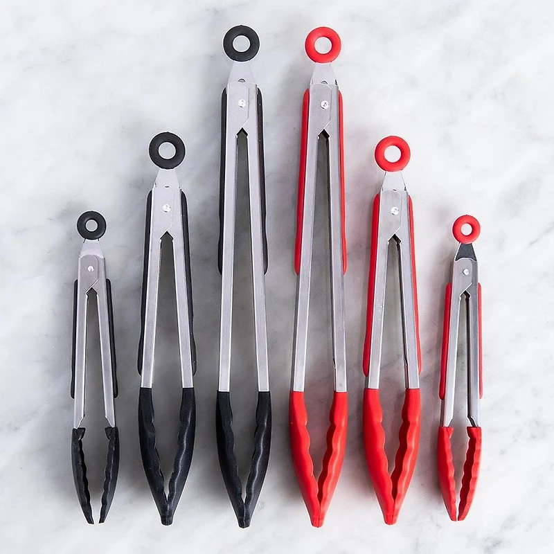 KSP Grip Silicone Tong - Set of 3 (Red)