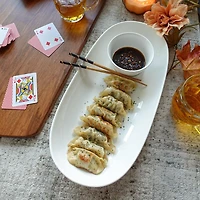 KSP Nuevo Porcelain Oval Chip and Dip - Set of 2
