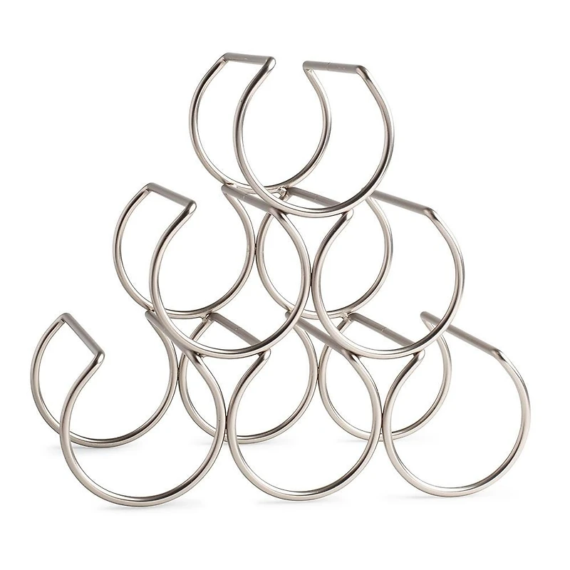 KSP Vina Wine Rack 6-Bottle (Matte Nickel)