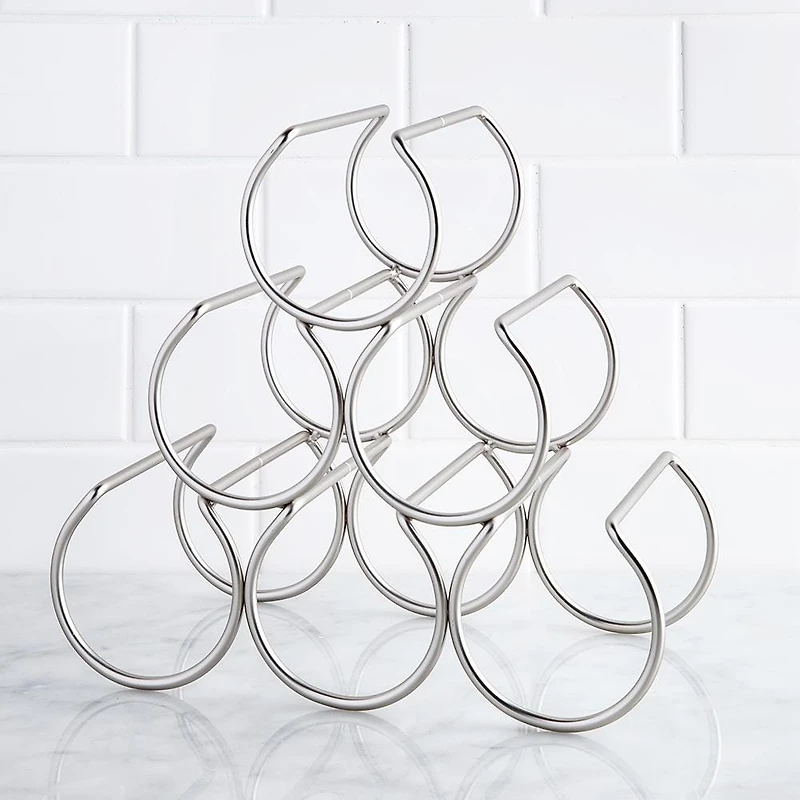 KSP Vina Wine Rack 6-Bottle (Matte Nickel)