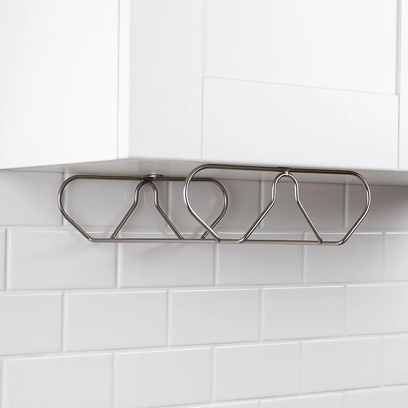 KSP Under Cabinet Wine Glass Rack (Matte Nickel)