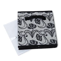 KSP Collapsible 'Lace' Non-Woven Storage Bin (Black) 10x10x11"