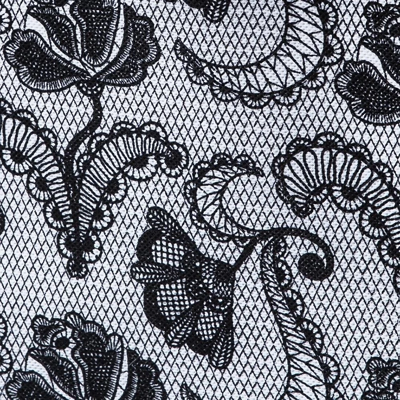 KSP Collapsible 'Lace' Non-Woven Storage Bin (Black) 10x10x11"