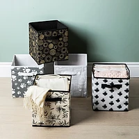 KSP Collapsible 'Words' Non-Woven Storage Bin (Ivory) 10x10x11"