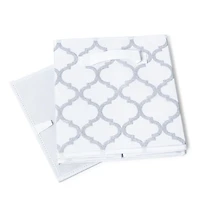 KSP Collapsible 'Ogee' Non-Woven Storage Bin (Silver) 10x10x11"