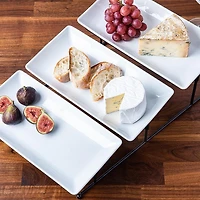 KSP Strata '3-Tier' Porcelain Buffet Plate (Rectangular)