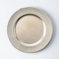 KSP Everyday Charger Plate with Beaded Rim (Champagne)