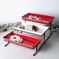 KSP Christmas Host Ceramic Buffet Plate (Rectangle)