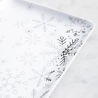 KSP Christmas Entertain 'Snowfall' Porcelain Serving Plate Set of 2