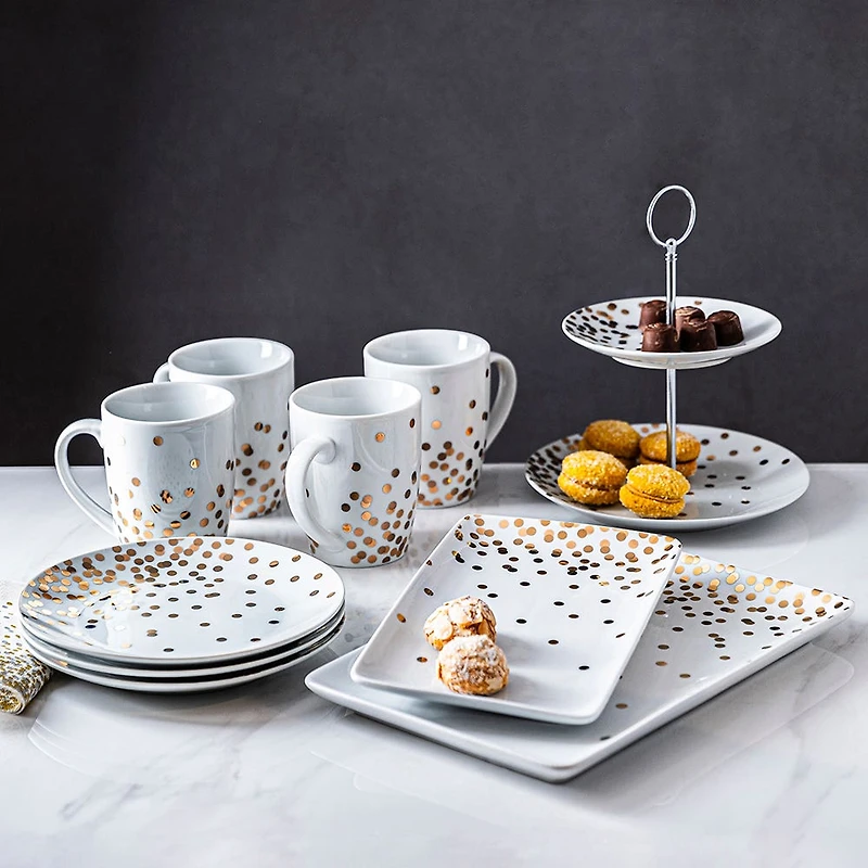 KSP Entertain 'Celebrate' Porcelain Serving Plate - Set of 2