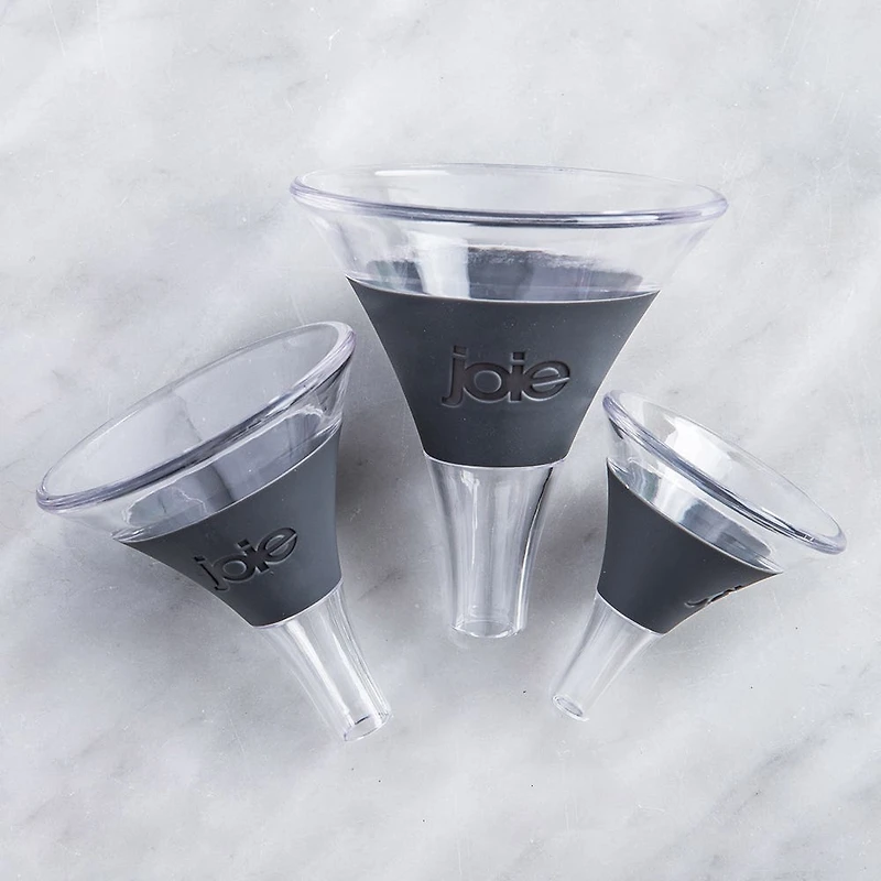 Joie Wide Mouth Plastic Funnel - Set of 3 (Assorted)