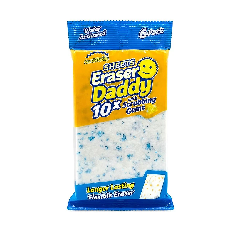 Scrub Daddy 'Eraser Daddy' Sheets with Scrubbing Gems - Set of 6